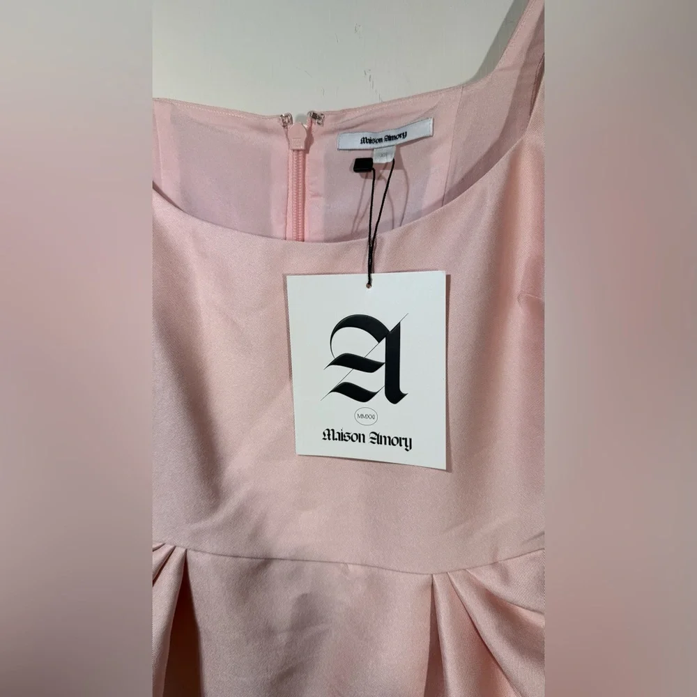 NWT MAISON AMORY THE TULIP DRESS IN DUSTY PINK - Picture 10 of 15